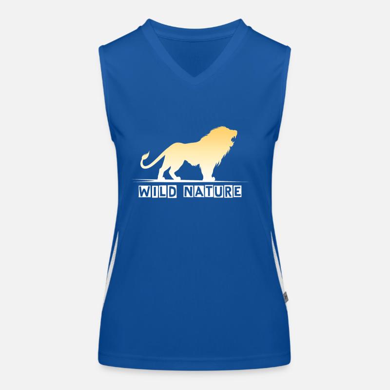Lion - Indomitable Nature Women's Functional Contrast Tank Top