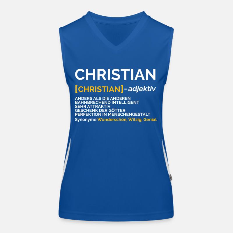 Christian Funktionelles Kontrast-Tank Top für Frauen