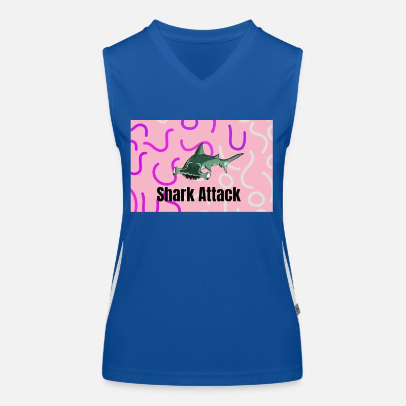 Shark attack Women's Functional Contrast Tank Top