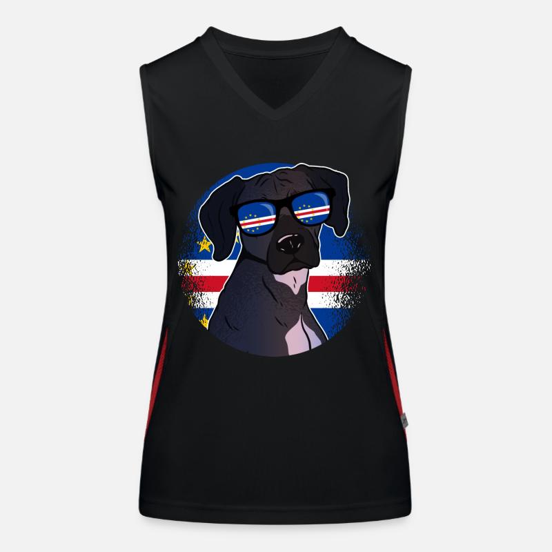 Cap Vert Débardeur respirant contrasté Femme