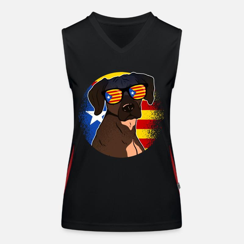 Catalogne Débardeur respirant contrasté Femme