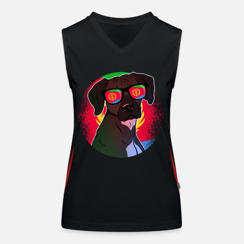 Eritrea Funktionelles Kontrast-Tank Top für Frauen