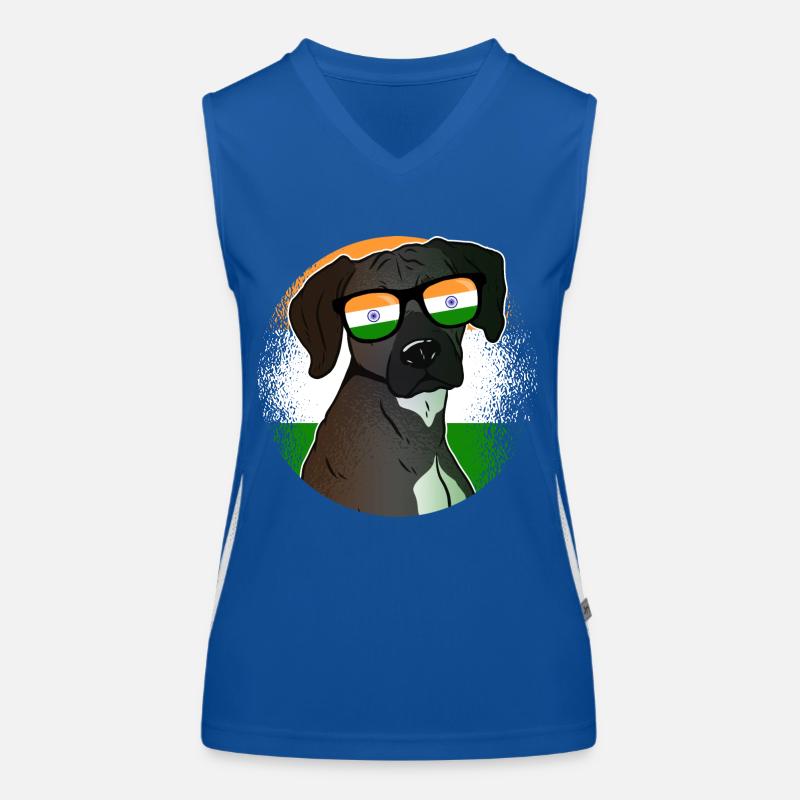 India Women's Functional Contrast Tank Top