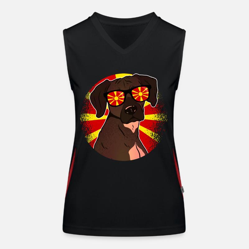 Macedonia Women's Functional Contrast Tank Top
