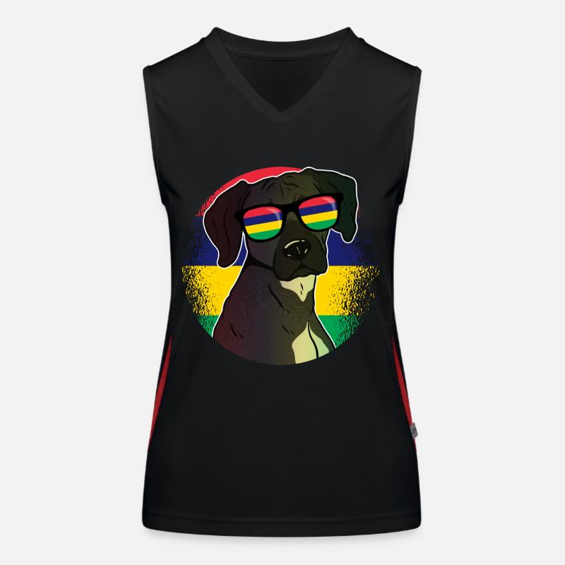 Mauritius Funktionelles Kontrast-Tank Top für Frauen