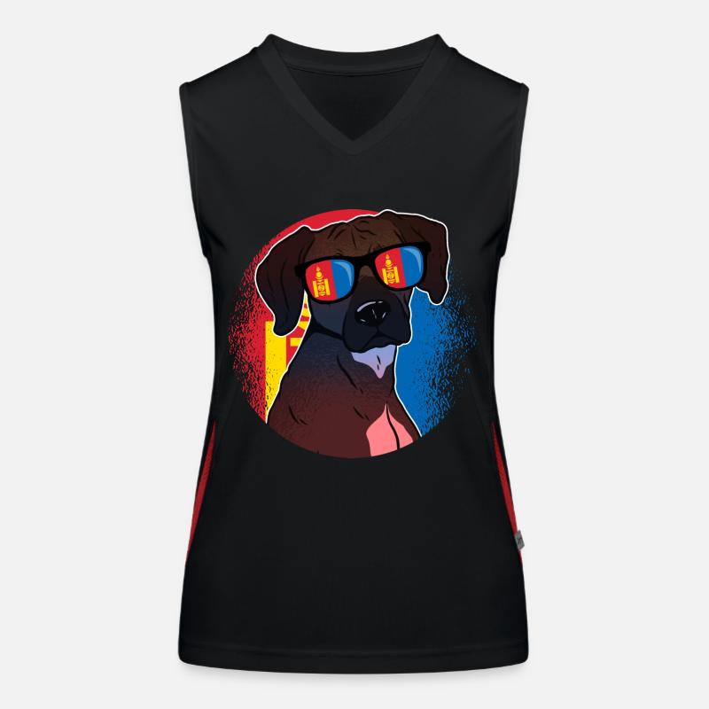 Mongolia Women's Functional Contrast Tank Top
