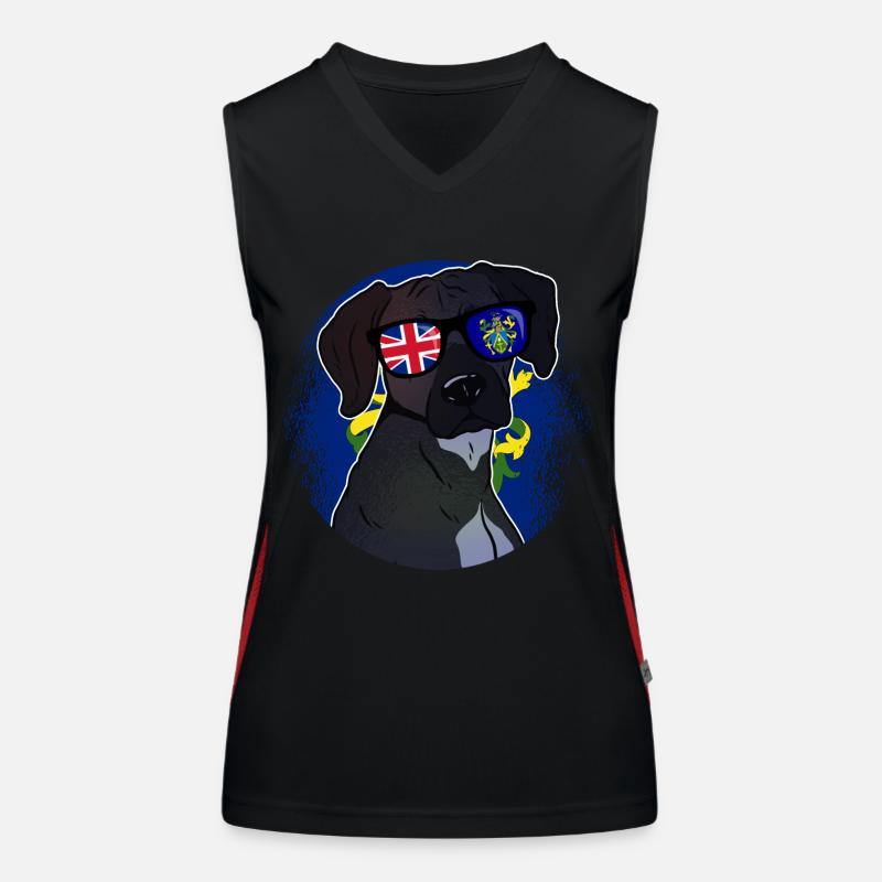 Pitcairninseln Funktionelles Kontrast-Tank Top für Frauen