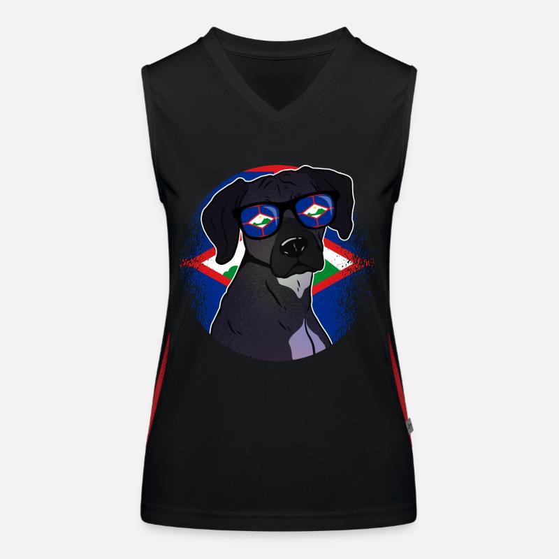 Sint Eustatius Débardeur respirant contrasté Femme