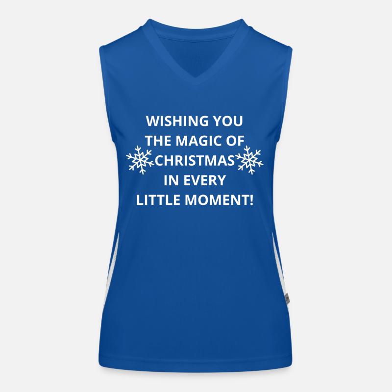 Christmas Magic: Finding Joy in Every Moment Women's Functional Contrast Tank Top