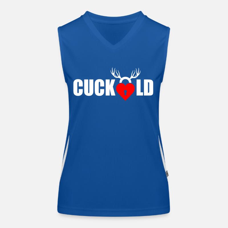 Cuckold Funktionelles Kontrast-Tank Top für Frauen