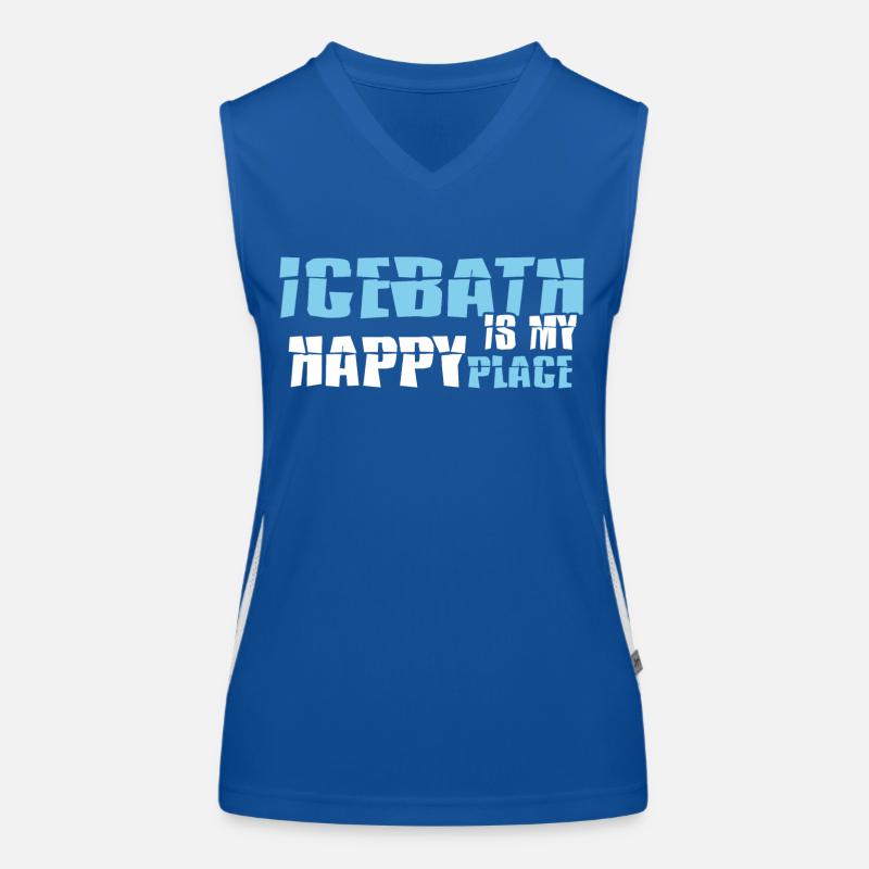 baths winter bathing hole bathing Women's Functional Contrast Tank Top