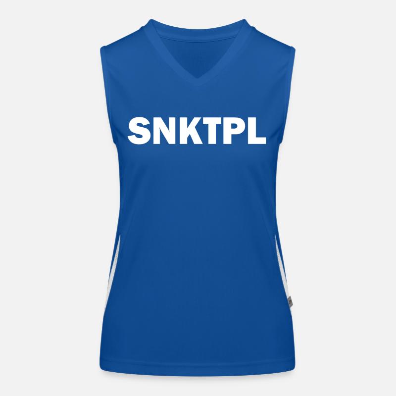 SNKTPL Débardeur respirant contrasté Femme