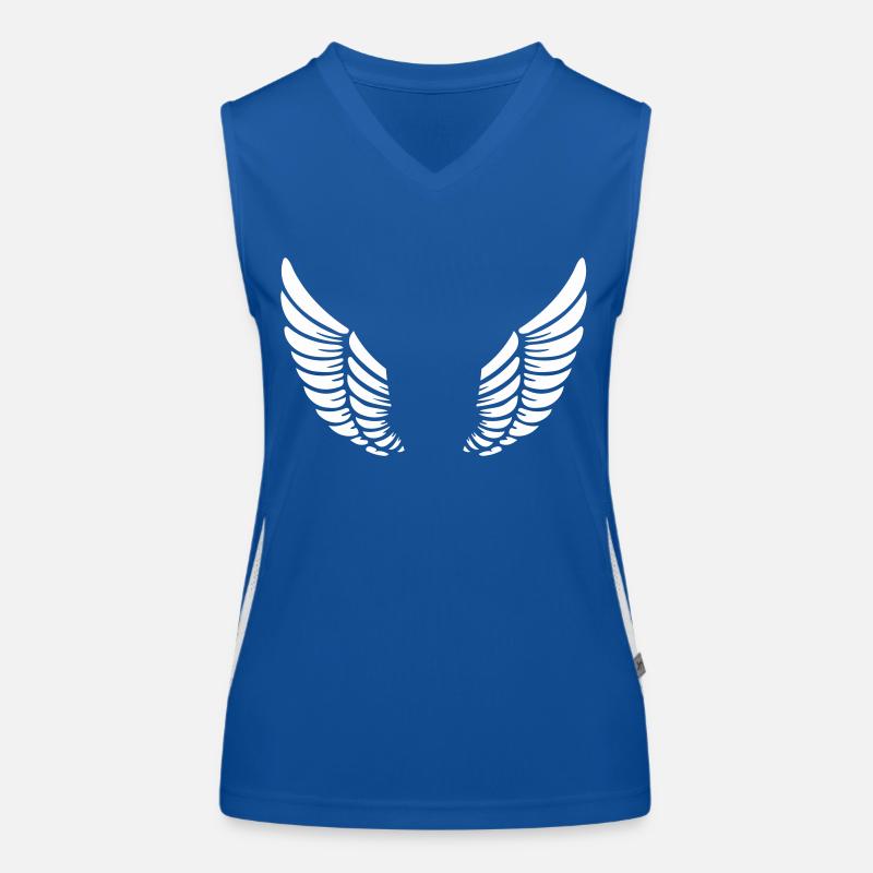 ala Top sportivo da donna in contrasto cromatico