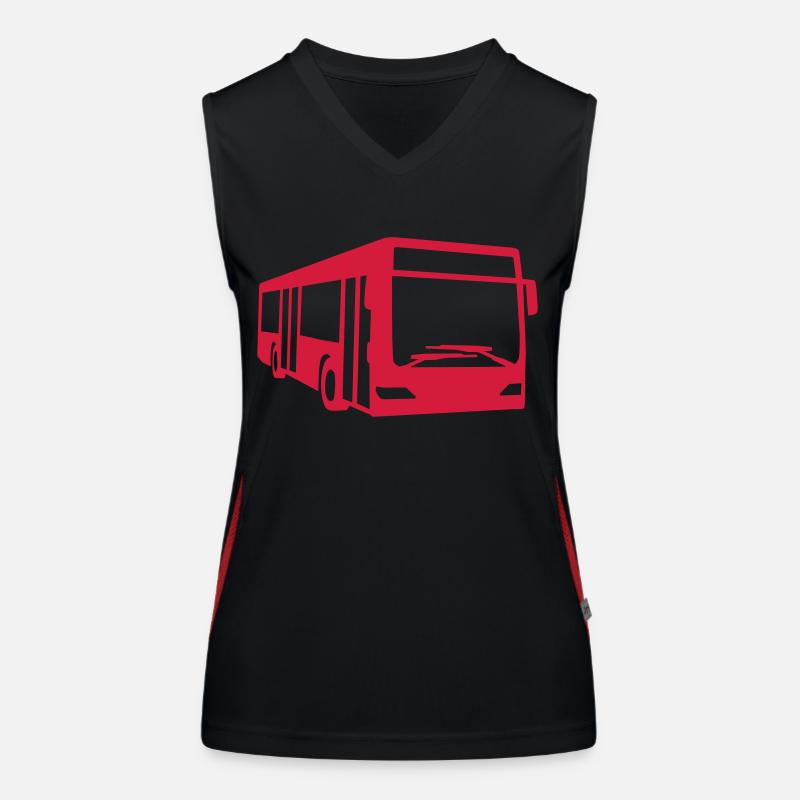 Bus Funktionelles Kontrast-Tank Top für Frauen