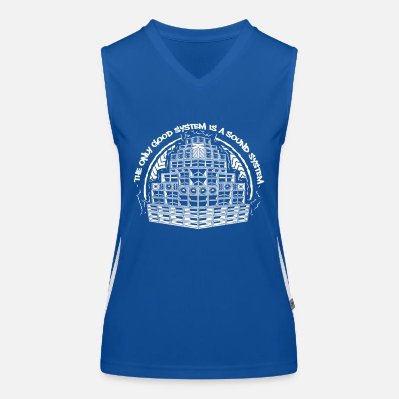 Das einzig gute System ist ein Soundsystem Funktionelles Kontrast-Tank Top für Frauen
