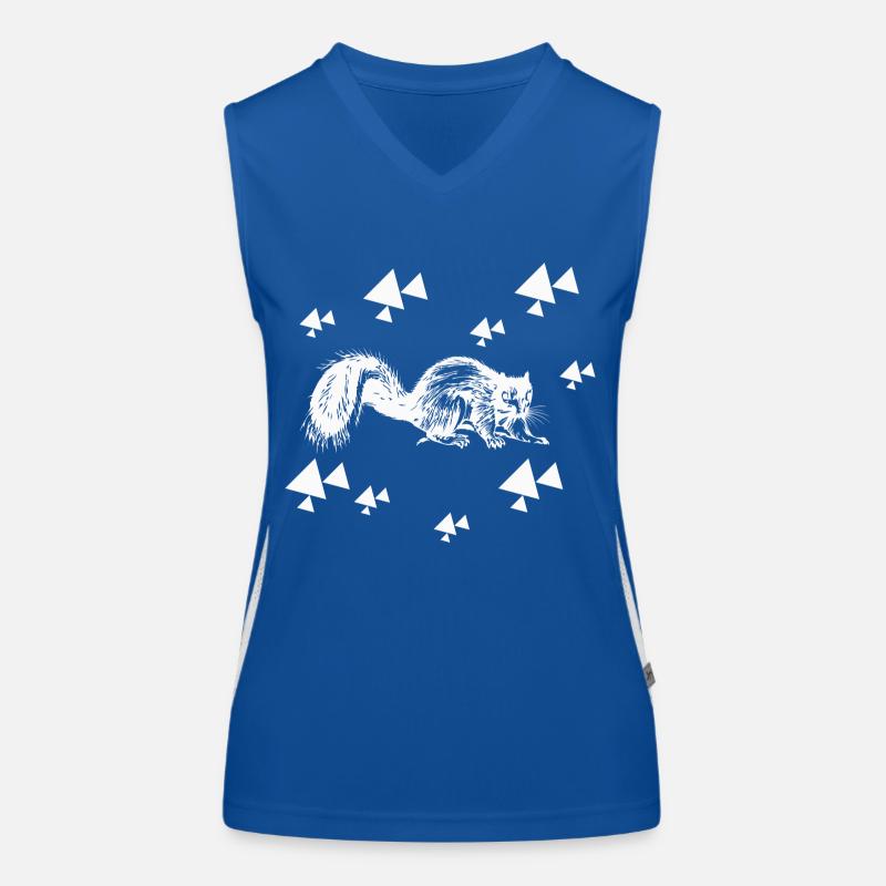 Eichhörnchen - Nagetier Funktionelles Kontrast-Tank Top für Frauen