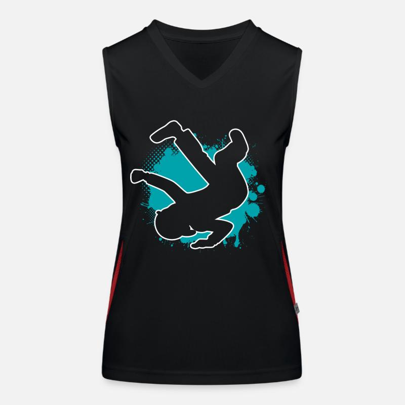 Breakdancer Breakdancing Boy Women's Functional Contrast Tank Top