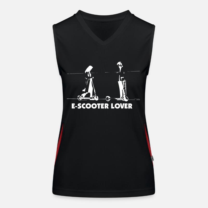 E-Scooter E-Roller Scooter Funktionelles Kontrast-Tank Top für Frauen