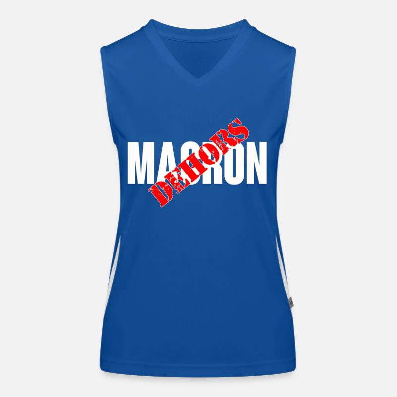 Macron raus Funktionelles Kontrast-Tank Top für Frauen