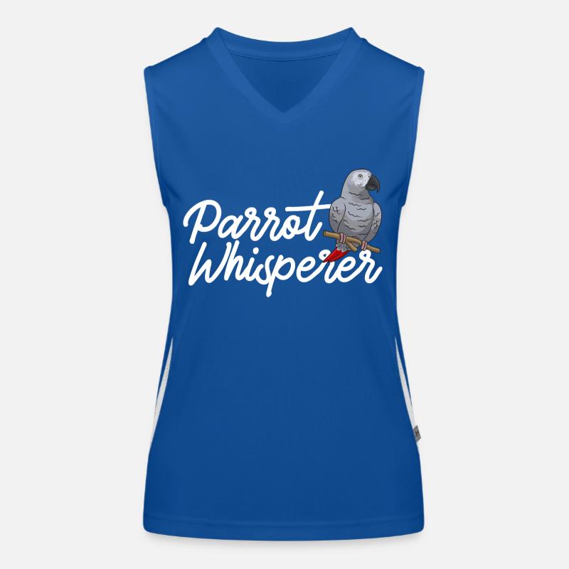 Graupapagei African Grey Parrot Papagei Funktionelles Kontrast-Tank Top für Frauen