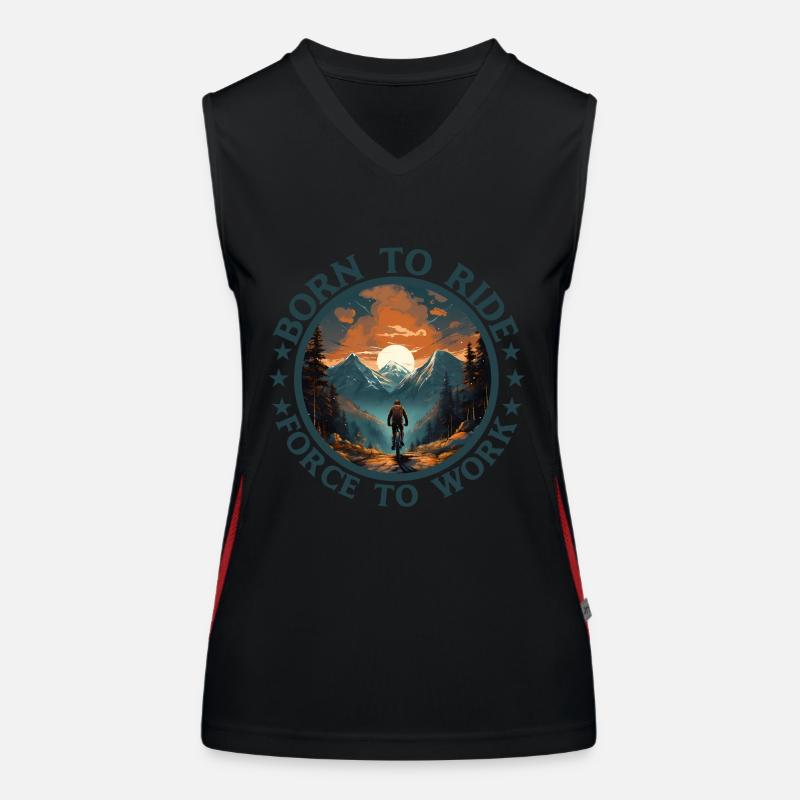 Mountain bikers Downhill MTB Mountain Bikes Women's Functional Contrast Tank Top