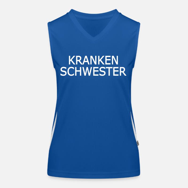 krankenschwester Funktionelles Kontrast-Tank Top für Frauen