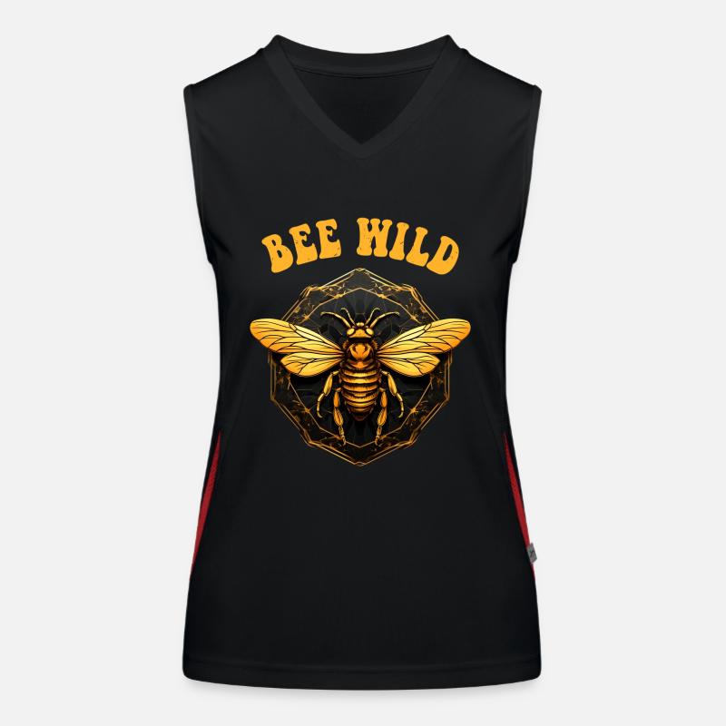 Bee Art Beekeeper Beekeeper Saying Quote Women's Functional Contrast Tank Top