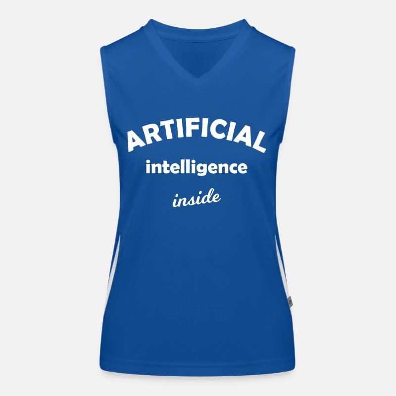 Lustige Computer Nerds Funktionelles Kontrast-Tank Top für Frauen