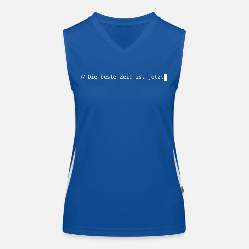 Die beste Zeit ist jetzt Funktionelles Kontrast-Tank Top für Frauen