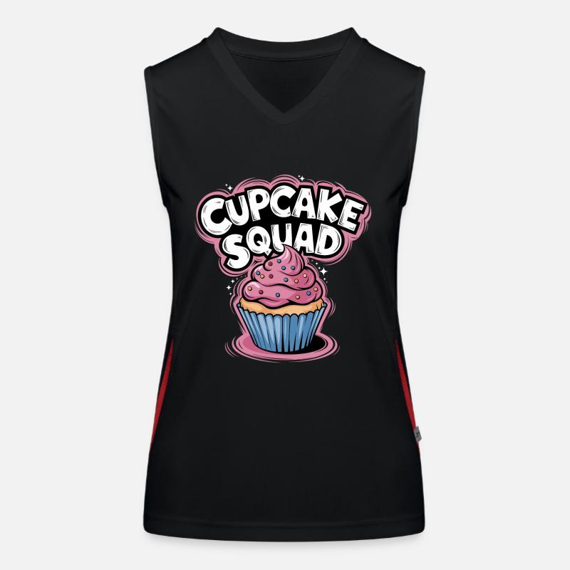 Cupcake Squad Cake Cupcake Muffin Funktionelles Kontrast-Tank Top für Frauen