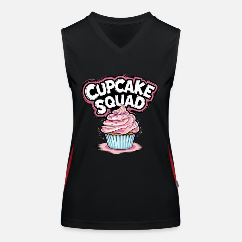 Cupcake Squad Cake Cupcake Muffin Funktionelles Kontrast-Tank Top für Frauen