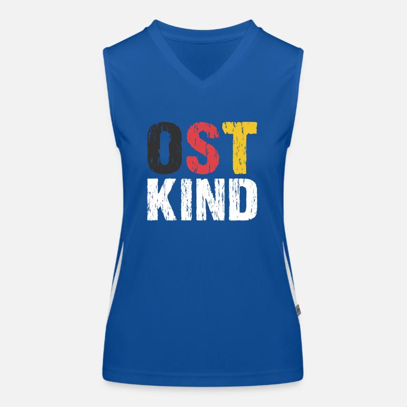 Ost Kind DDR Osten Ossi Funktionelles Kontrast-Tank Top für Frauen