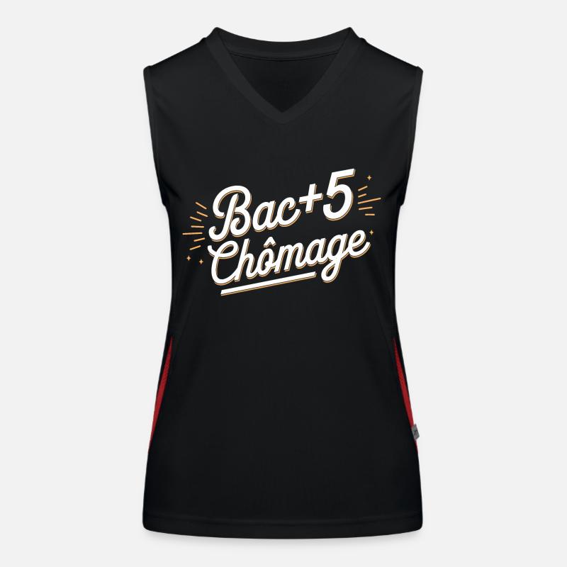 Bac+5 chômage Débardeur respirant contrasté Femme