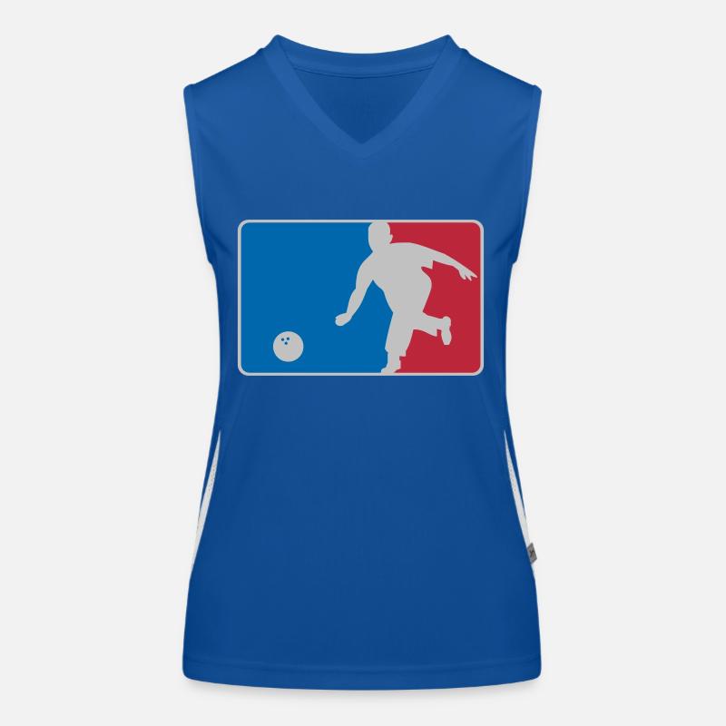 Bowling League Funktionelles Kontrast-Tank Top für Frauen