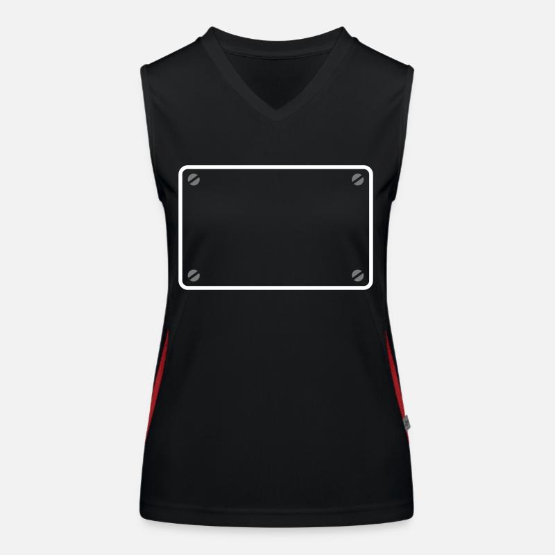 Shield frame Women's Functional Contrast Tank Top