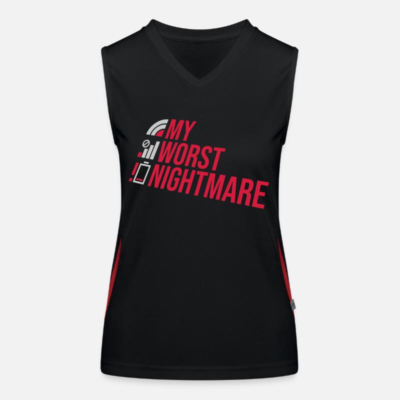 Funny my worst nightmare Women's Functional Contrast Tank Top