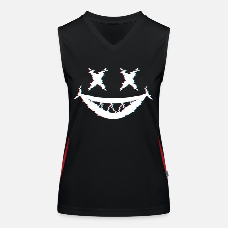 Joker Glitch Funktionelles Kontrast-Tank Top für Frauen