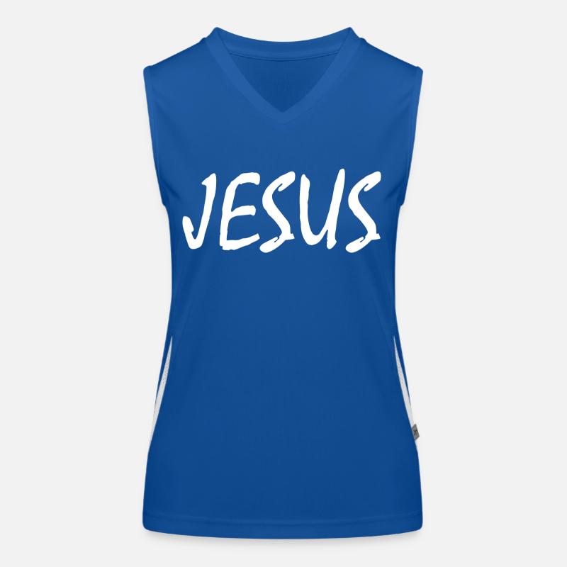 Jesus Funktionelles Kontrast-Tank Top für Frauen