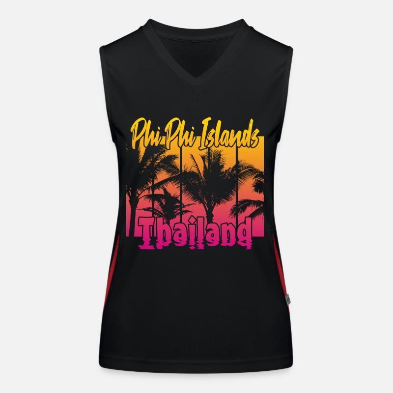 Phi Phi Islands Thailand Funktionelles Kontrast-Tank Top für Frauen