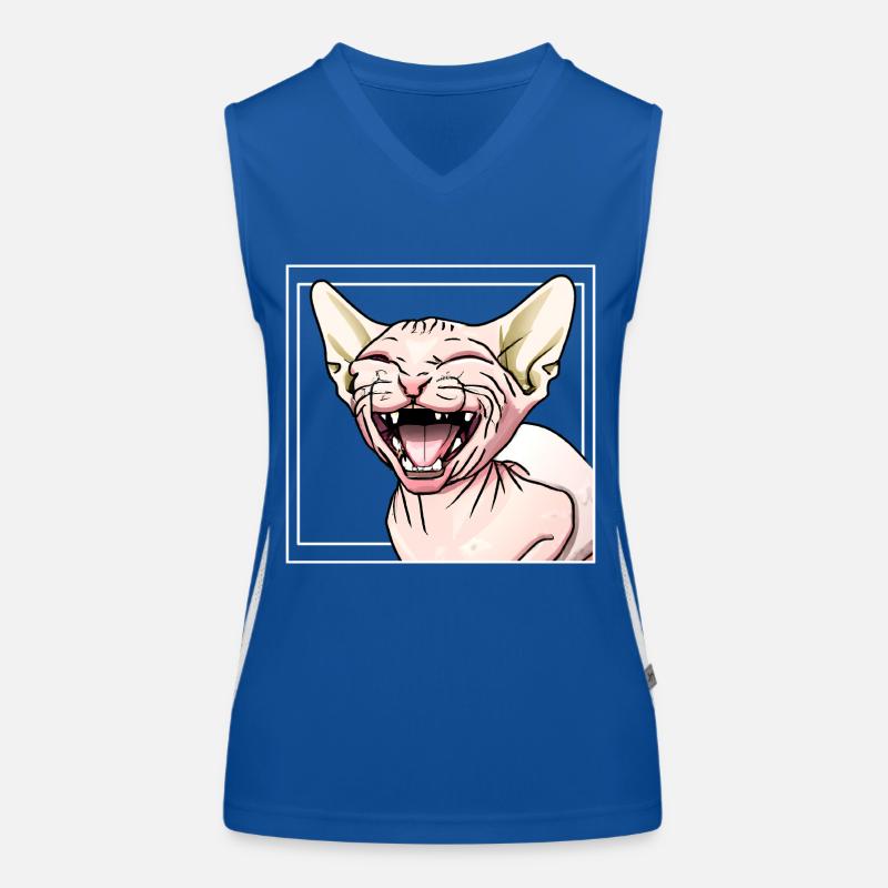 Chat Sphynx Débardeur respirant contrasté Femme