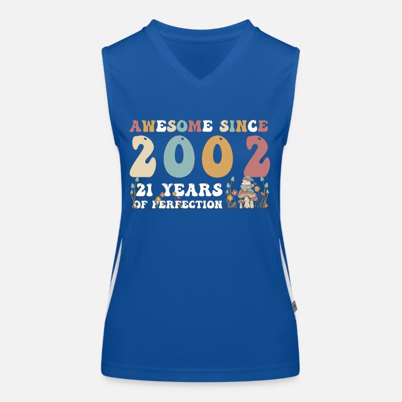 Super seit 2002 21 Jahr der Perfektion - 21. Funktionelles Kontrast-Tank Top für Frauen