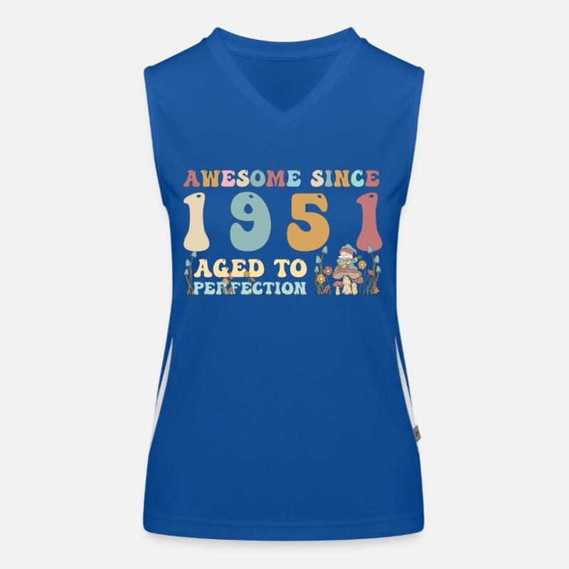 Genial seit 1951 - 72. Geburtstag - 2023 Groovy Funktionelles Kontrast-Tank Top für Frauen