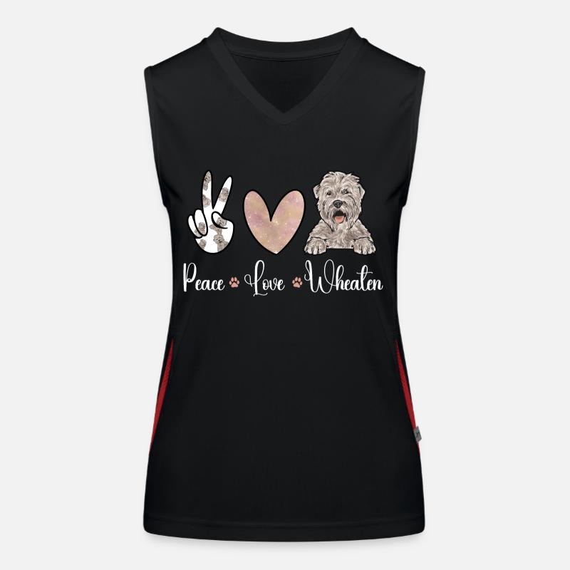 Irish Soft Coated Wheaten Terrier Funktionelles Kontrast-Tank Top für Frauen