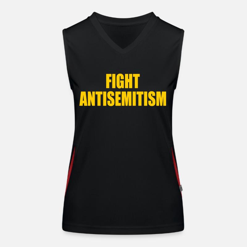 fight antisemitism Débardeur respirant contrasté Femme