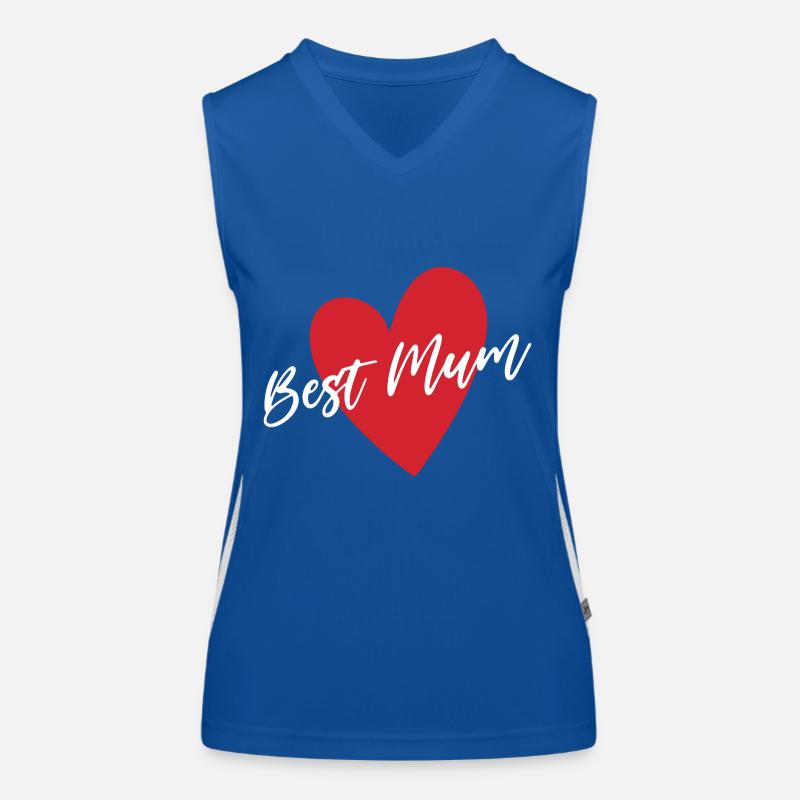 Beste Mama Funktionelles Kontrast-Tank Top für Frauen