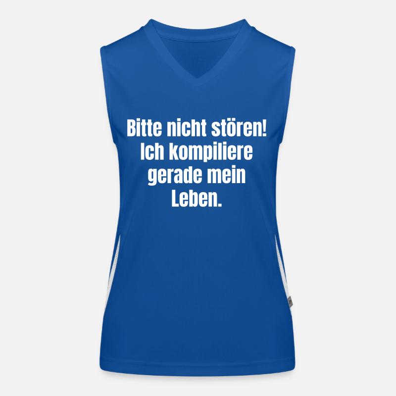 Please do not disturb! I'm compiling lives right now! Women's Functional Contrast Tank Top