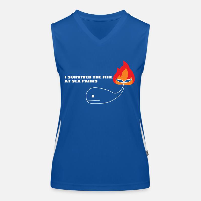Meeresparks Funktionelles Kontrast-Tank Top für Frauen