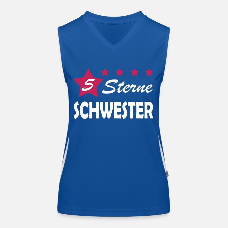 5 Sterne Schwester Geschenk Idee beste Schwester Funktionelles Kontrast-Tank Top für Frauen
