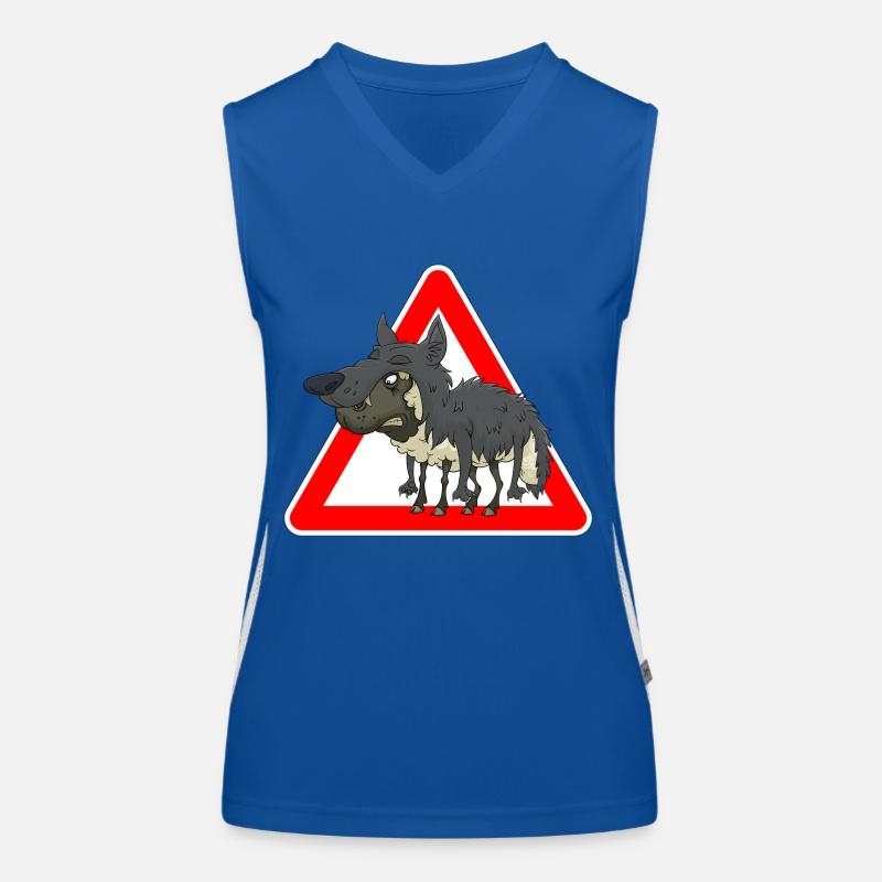 Schaf Wolf Funktionelles Kontrast-Tank Top für Frauen