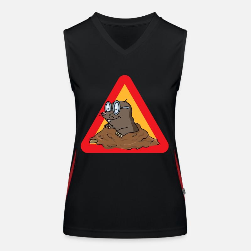 Maulwurf Funktionelles Kontrast-Tank Top für Frauen